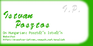 istvan posztos business card